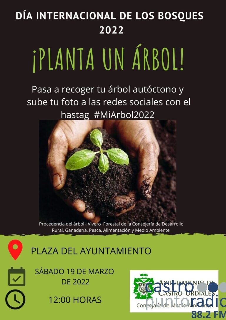 EL AYUNTAMIENTO DONARÁ ÁRBOLES A LOS VECINOS CON MOTIVO DE LA CELEBRACIÓN DEL DÍA INTERNACIONAL DE LOS BOSQUES