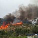 Incendio forestal junto subestación 1