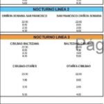 Horarios Búho Semana Santa 2022