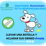 Campaña Castro Limpio. Cartel botella