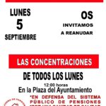 CARTEL REANUDACIÓN CONCENTRACIONES