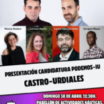 Presentación Candidatura Podemos-IU. Cartel
