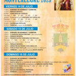 FIESTAS EL CARMEN MONTEALEGRE 2023. Cartel
