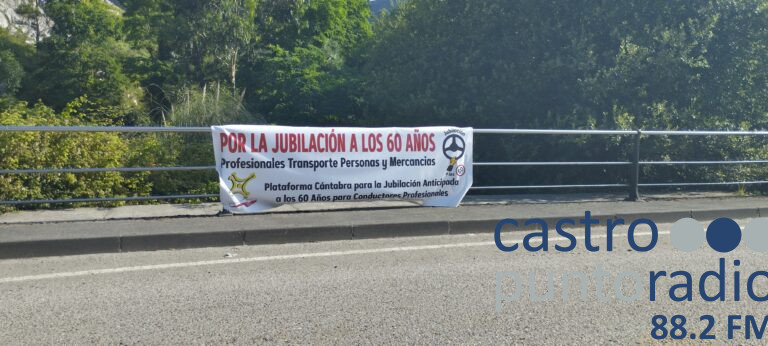 LOS TRABAJADORES DEL TRANSPORTE DE MERCANCÍAS Y VIAJEROS SIGUEN SUS PROTESTAS PARA RECLAMAR LA JUBILACIÓN A LOS 60 AÑOS