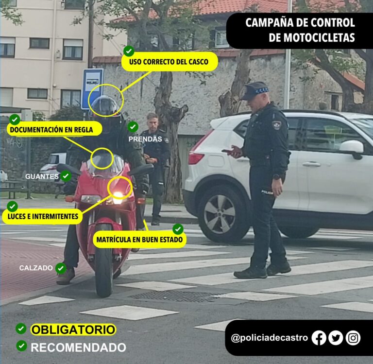 ESTA SEMANA, LA POLICÍA LOCAL EMPRENDE UNA CAMPAÑA DE CONTROL DE MOTICICLETAS