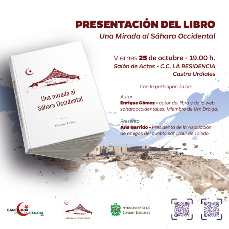 CASTRO URDIALES ACOGE LA PRESENTACIÓN DEL LIBRO ‘UNA MIRADA AL SÁHARA OCCIDENTAL’ QUE TIENE COMO FINALIDAD «DAR A CONOCER LA HISTORIA DEL PUEBLO SAHARAUI»