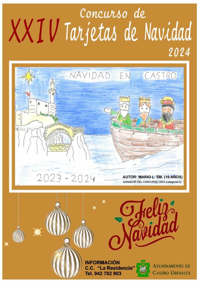 SE CONVOCA EL CONCURSO DE TARJETAS DE NAVIDAD PARA ESCOLARES CASTREÑOS