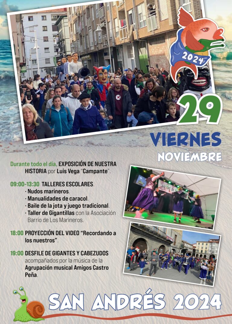 PROGRAMA DE FIESTAS DE SAN ANDRÉS PARA ESTE VIERNES 29 DE NOVIEMBRE