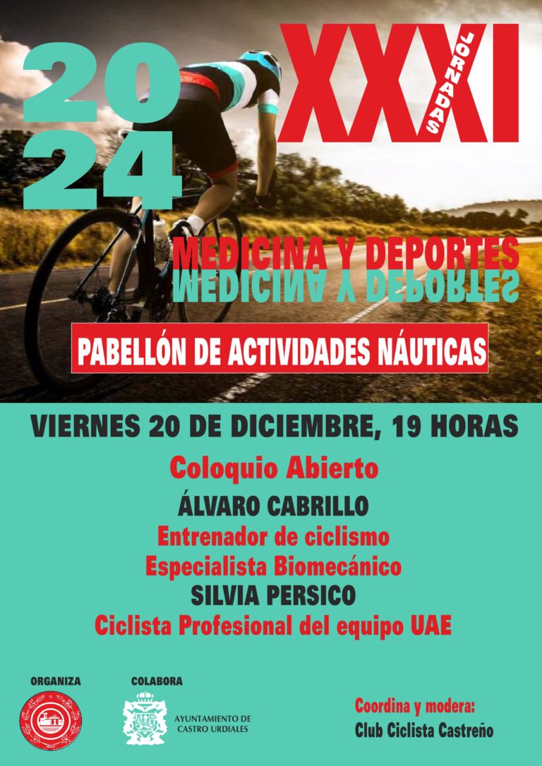 EL CLUB CICLISTA CASTREÑO CELEBRA MAÑANA LA EDICIÓN 31 DE SUS JORNADAS DE MEDICINA Y DEPORTE