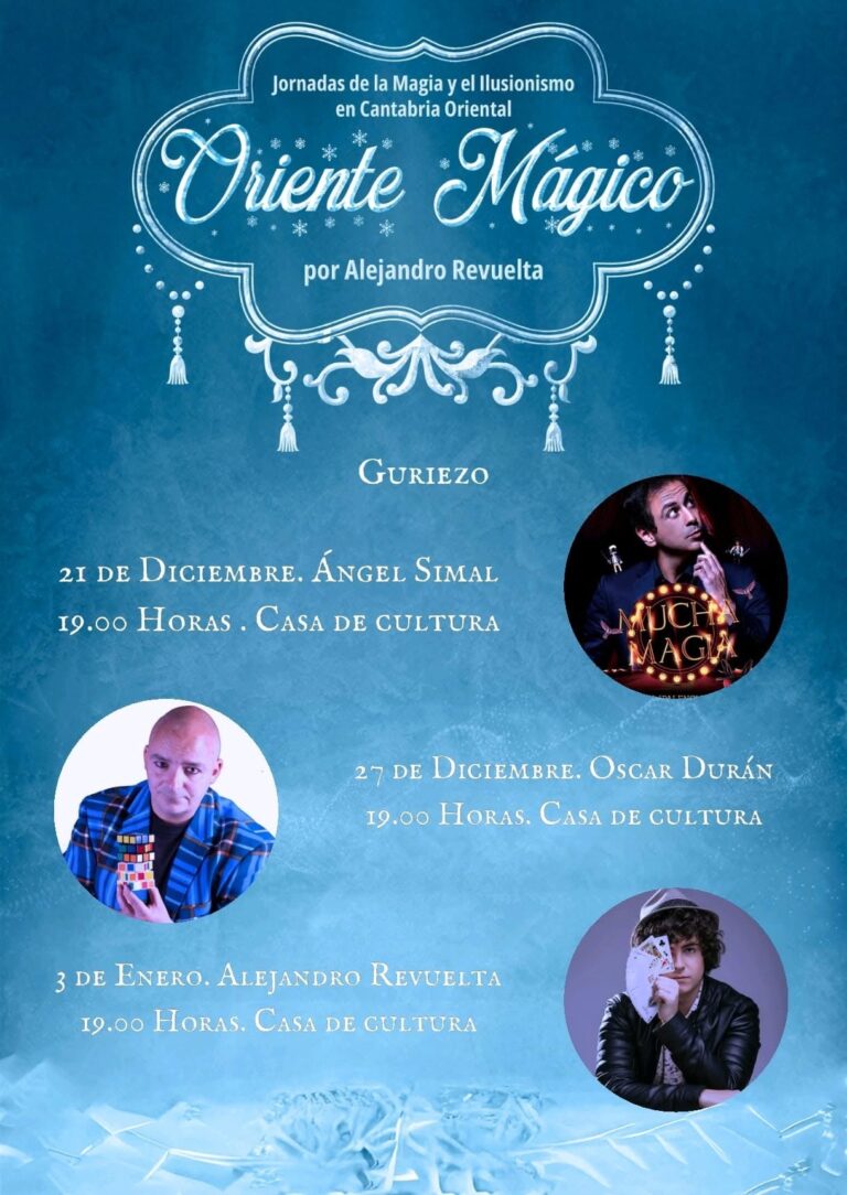 JORNADAS DE MAGIA E ILUSIONISMO EN GURIEZO DURANTE LAS PRÓXIMAS FECHAS NAVIDEÑAS