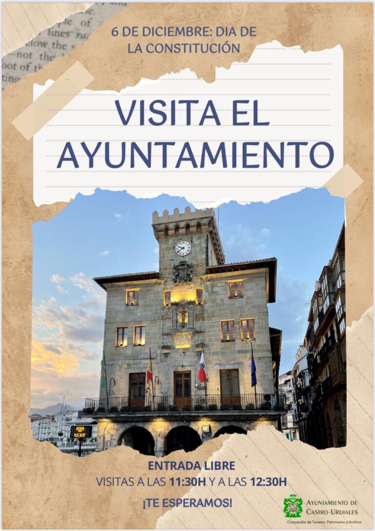 VISITAS GUIADAS AL AYUNTAMIENTO EL VIERNES CON MOTIVO DEL DÍA DE LA CONSTITUCIÓN