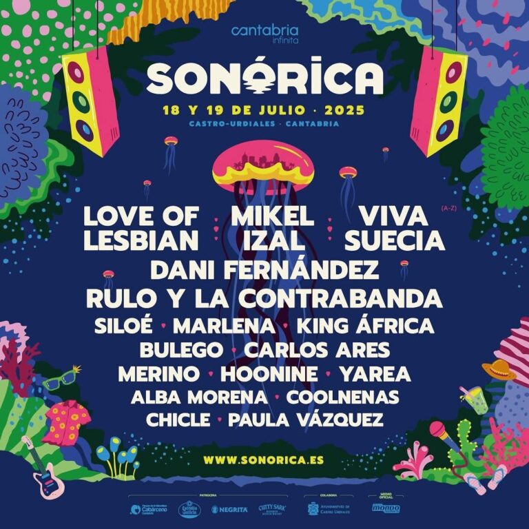 LOVE OF LESBIAN SE INCORPORA AL CARTEL DEL FESTIVAL SONÓRICA 2025