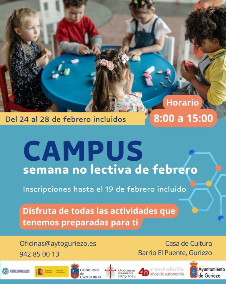 CAMPUS PARA LOS PEQUEÑOS EN LA SEMANA NO LECTIVA DE FEBRERO EN GURIEZO