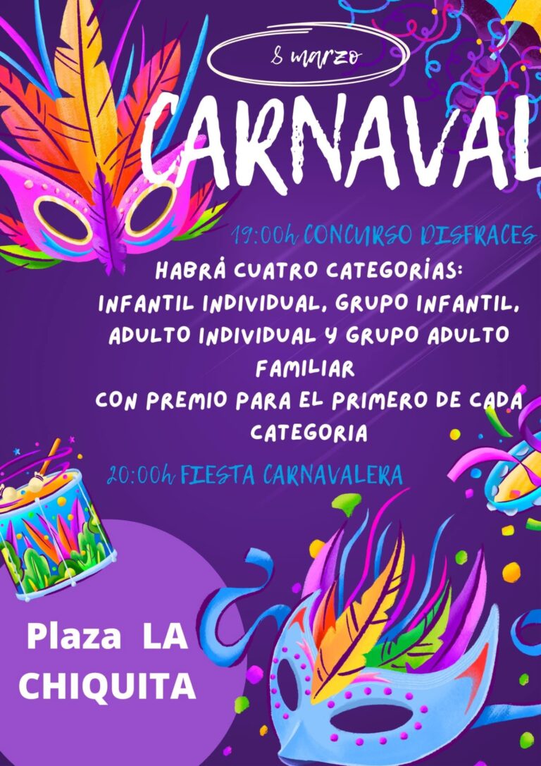 GURIEZO ANUNCIA SU CARNAVAL, QUE SE CELEBRARÁ EL SÁBADO 8 DE MARZO