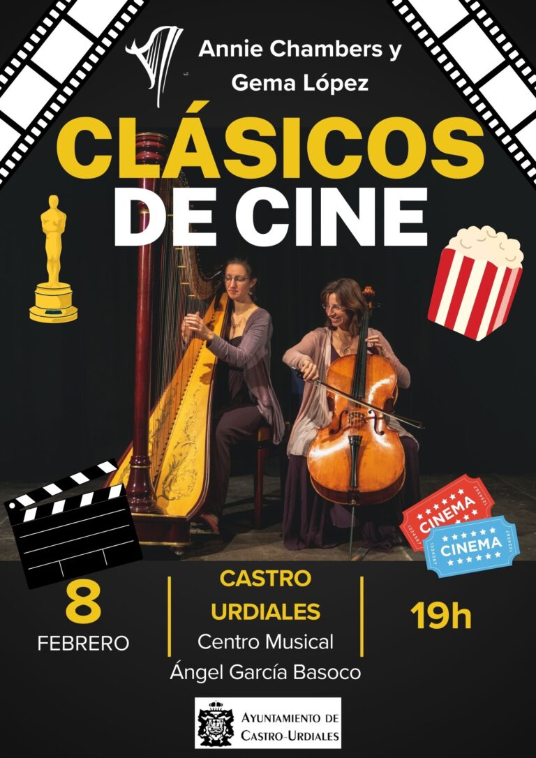 «CLÁSICOS DEL CINE» EN LA PRIMERA ENTREGA DEL CICLO DE INVIERNO MUSICASTRO CLASSIC ESTE SÁBADO EN EL BASOCO