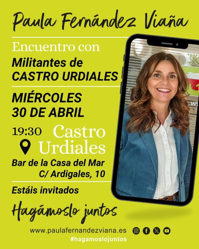 PAULA FERNÁNDEZ VIAÑA ASEGURA QUE AL PARTIDO REGIONALISTA DE CANTABRIA “LE TOCA EVOLUCIONAR” Y “ELEGIR LA CARA QUE MÁS VOTOS NOS VA A DAR”