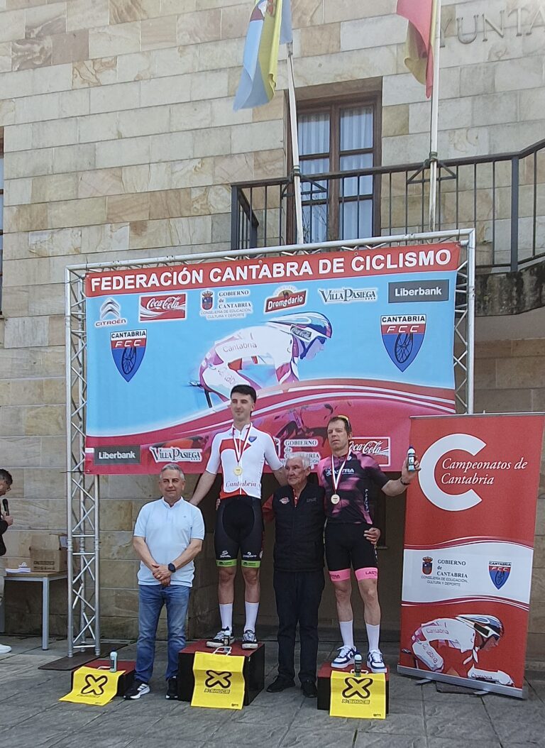 EL CASTREÑO HÉCTOR VIGISTAIN, CAMPEÓN DE CANTABRIA DE CICLISMO EN MODALIDAD CONTRARRELOJ