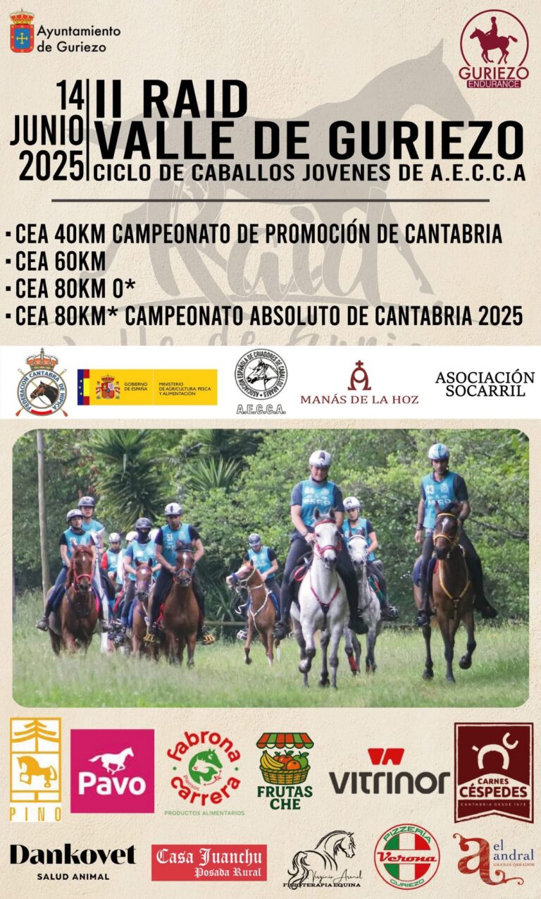 VUELVE EL RAID DE CABALLOS DE GURIEZO EL PRÓXIMO SÁBADO