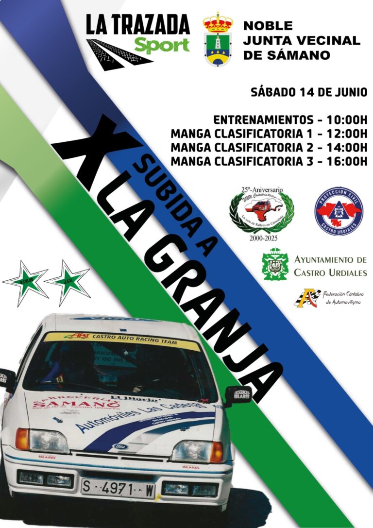 TODO PREPARADO PARA LA SUBIDA AUTOMOVILÍSTICA A LA GRANJA QUE SE DIPSUTA MAÑANA SÁBADO A PARTIR DE LAS 10