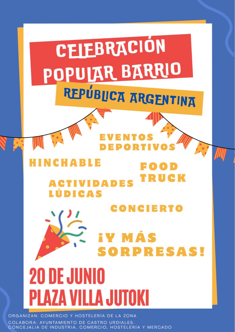 CELEBRACIÓN POPULAR, ESTE VIERNES 20 DE JUNIO, EN LA PLAZA DE LA REPÚBLICA ARGENTINA