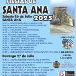 Cartel fiestas Santa Ana 2025
