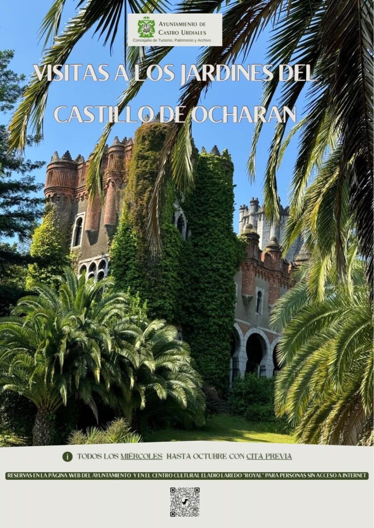 VISITAS DEL MES DE JULIO A LOS JARDINES DEL CASTILLO DE OCHARAN