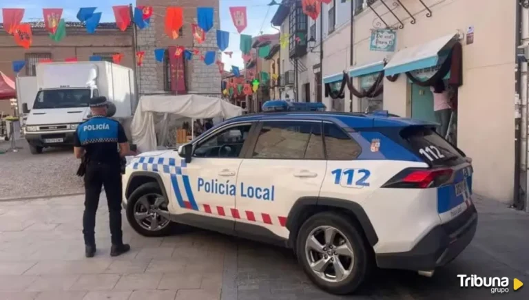 DOS POLICÍAS LOCALES DE TORDESILLAS EVITAN LA MUERTE DE UN CASTREÑO ATRAGANTADO CON UN TROZO DE CARNE