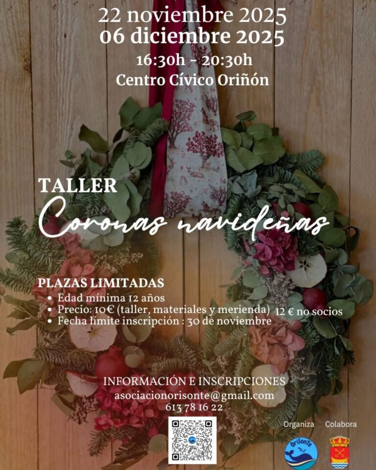 LA ASOCIACIÓN ORISONTE CELEBRARÁ VARIAS ACTIVIDADES EN ESTA RECTA FINAL DEL AÑO EN ORIÑÓN