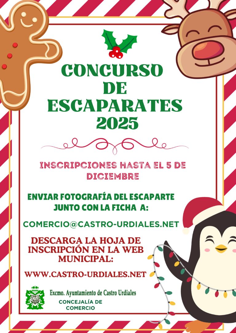 ABIERTO EL PLAZO PARA LA INSCRIPCIÓN EN EL CONCURSO DE ESCAPARATES NAVIDEÑOS EN EL COMERCIO CASTREÑO