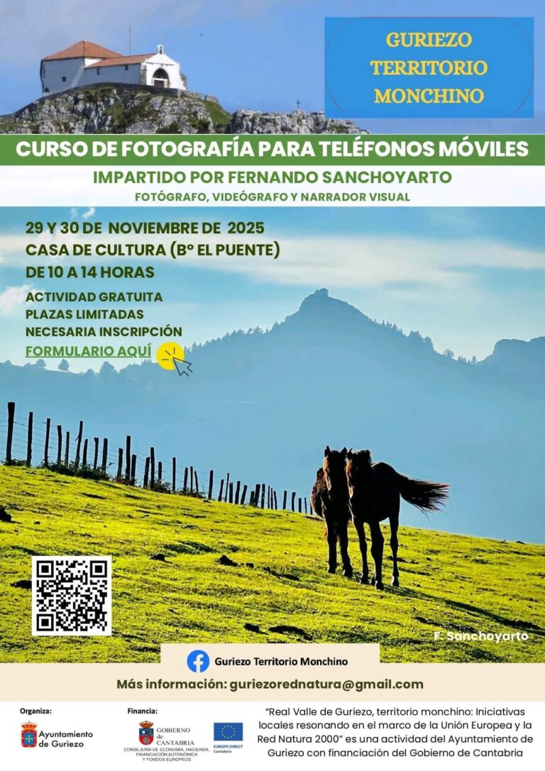 CURSO DE FOTOGRAFÍA PARA TELÉFONOS MÓVILES EN GURIEZO