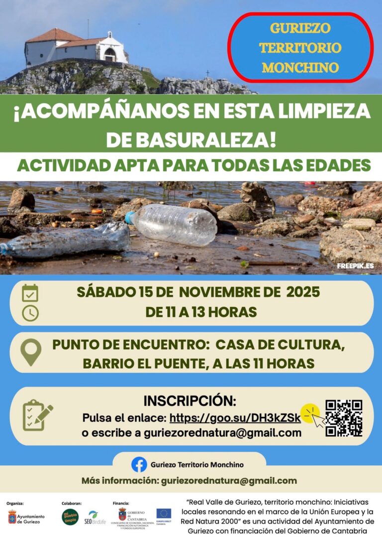 ACTUACIÓN DE LIMPIEZA DE LA NATURALEZA ESTE SÁBADO EN GURIEZO