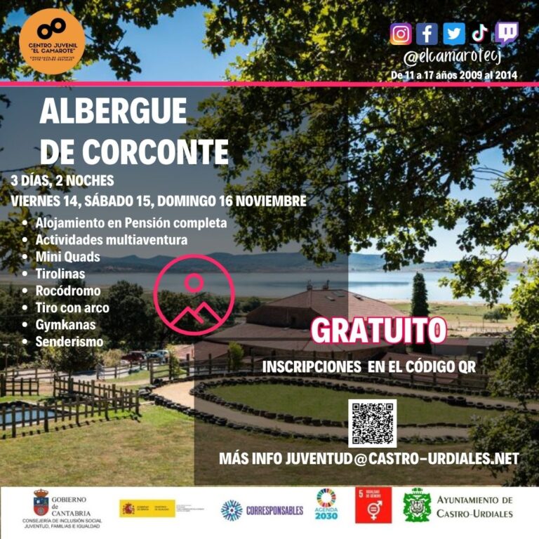 EL AYUNTAMIENTO DE CASTRO-URDIALES ORGANIZA UNA SALIDA AL ALBERGUE DE CORCONTE CON ACTIVIDADES MULTIAVENTURA PARA JÓVENES CASTREÑOS