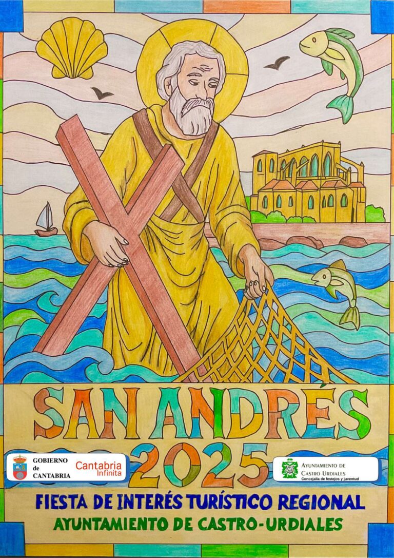 EL AYUNTAMIENTO DE CASTRO URDIALES DA A CONOCER EL CARTEL DE LAS FIESTAS DE SAN ANDRÉS 2025 Y LAS OBRAS GANADORAS DEL CERTAMEN DE POEMAS DE LA MAR