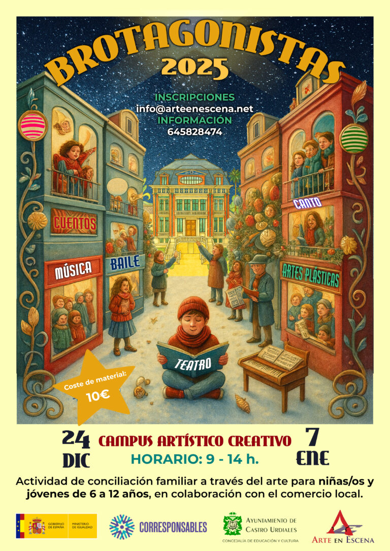 EL AYUNTAMIENTO LANZA POR SEGUNDO AÑO EL CAMPUS CREATIVO «BROTAGONISTAS», UNA PROPUESTA DE CONCILIACIÓN PARA NIÑOS DE 6 A 12 AÑOS BASADA EN EL ARTE Y CON LA PARTICIPACIÓN DEL COMERCIO LOCAL