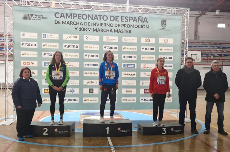 LA ATLETA CASTREÑA RUTH RUEDA LOGRA OTRO SUBCAMPEONATO DE ESPAÑA DE MARCHA EN EL NACIONAL DISPUTADO EN GALICIA