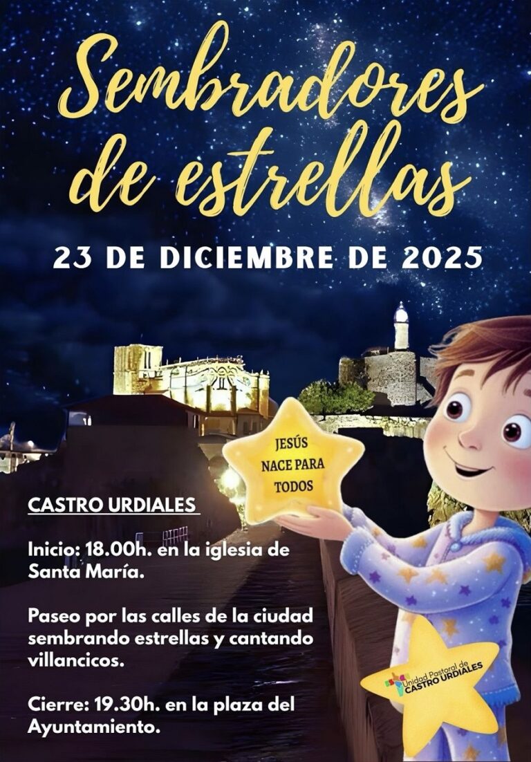 LA PARROQUIA DE CASTRO URDIALES HA ORGANIZADO UN RECORRIDO PARA FELICITAR LA NAVIDAD BAJO EL LEMA “SEMBRANDO ESTRELLAS”