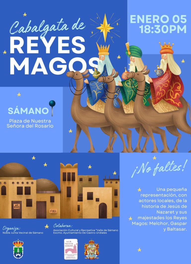 LA CABALGATA DE SÁMANO REGRESA A SUS RAÍCES EN LA PLAZA DEL ROSARIO CON UNA REPRESENTACIÓN Y LA PRESENCIA DE LOS REYES MAGOS