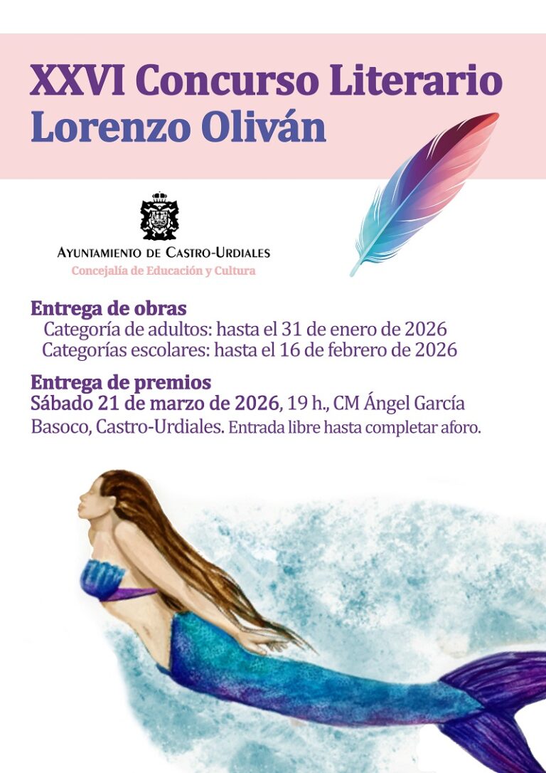 ABIERTA LA PARTICIPACIÓN PARA LA 26ª EDICIÓN DEL CONCURSO LITERARIO LORENZO OLIVÁN DE POESÍA Y NARRATIVA BREVE